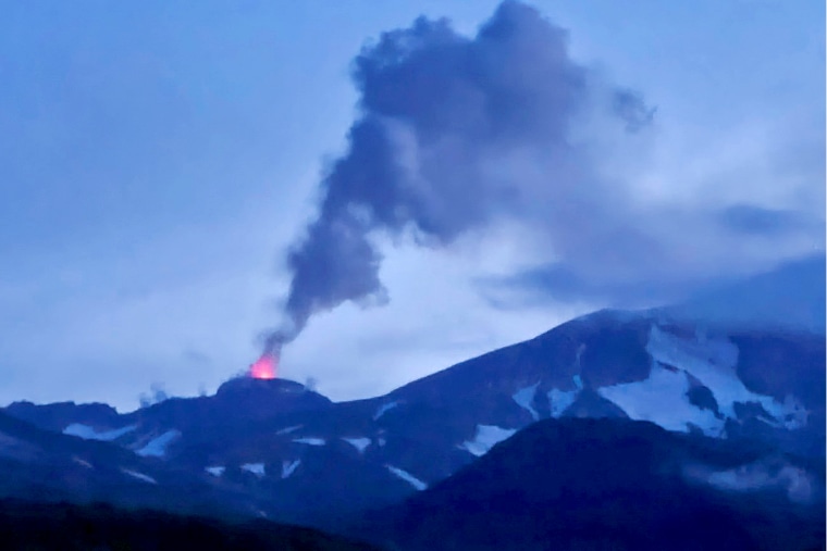 Image: Volcanoes erupt in Alaska