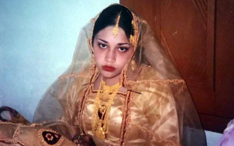 Naila Amin at 15; she was a child bride at 13 in Pakistan.