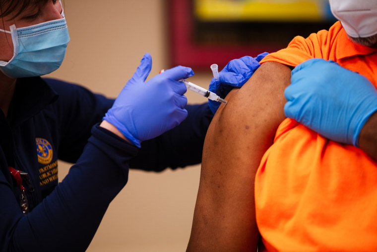Leaders Of Black Community In Louisville Receive COVID-19 Vaccination