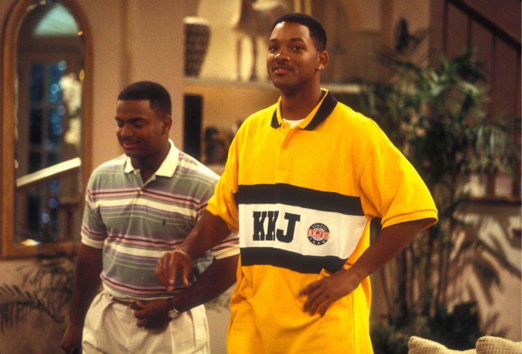 Smith, right, with co-star Alfonso Ribeiro in a scene from "Fresh Prince."