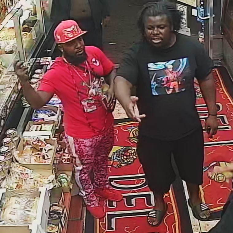 Two men being sought in connection with a robbery Saturday in the Bushwick neighborhood of Brooklyn, N.Y.
