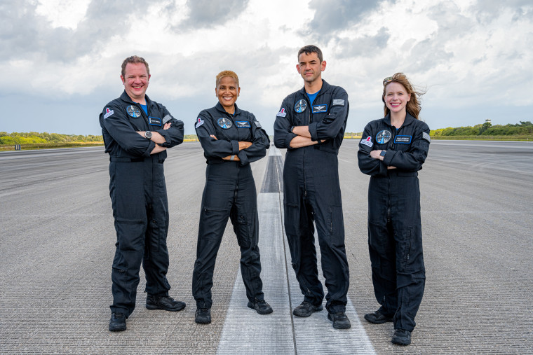 Chris Sembroski, Sian Proctor, Jared Isaacman and Hayley Arceneaux make up the SpaceX Inspiration4 crew.