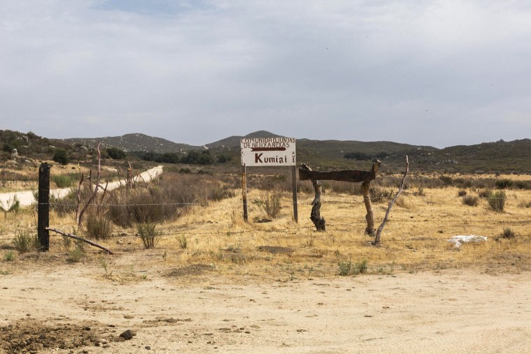 The entrance to Kumiai territory in Juntas de Nejí, Baja California.