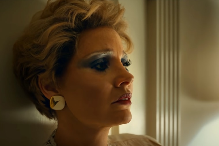 Jessica Chastain as Tammy Faye Bakker in, "The Eyes of Tammy Faye."