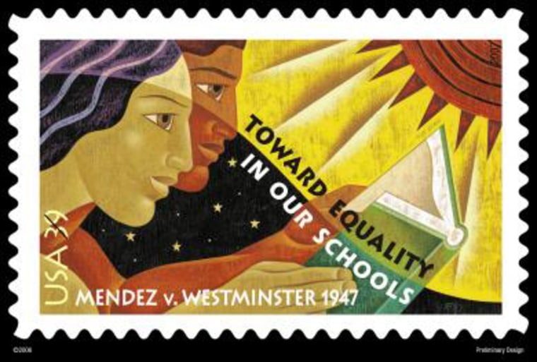 Image: In 2007, the Mendez case was commemorated on a U.S postage stamp.