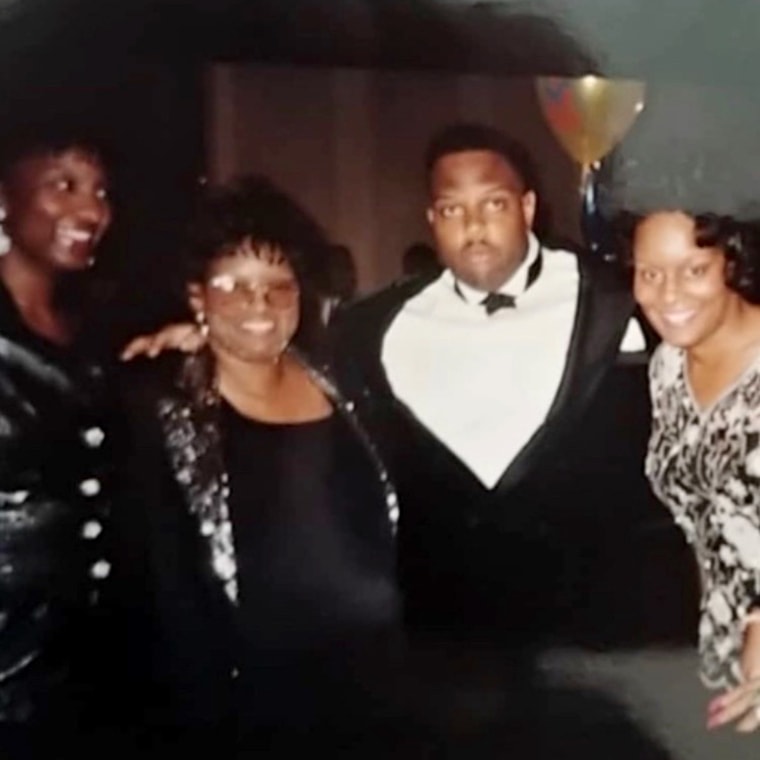 Image: Michelle West, her mother, brother Marcel Mays, and sister Marion Mays