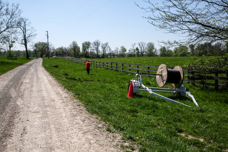 Broadband is installed in Kentucky