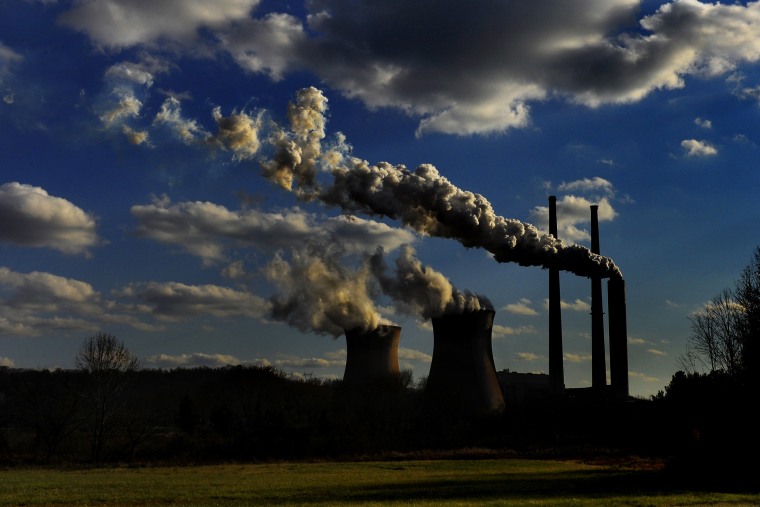 Smoke billows from the Pleasants Power Station in Belmont, W.Va., on Nov. 12, 2011.