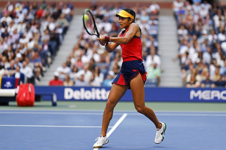 Emma Raducanu plays against Leylah Fernandez in the match that won her the 2021 U.S. Open. 