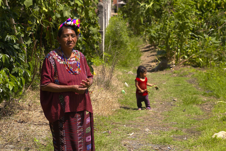 Familiares de Darwin Méndez, en Huehuetenango, Guatemala.