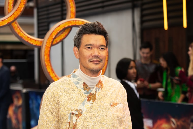 Destin Daniel Cretton attends the premiere of Marvel's "Shang-Chi and the Legend of the Ten Rings" in London on Aug. 26, 2021.