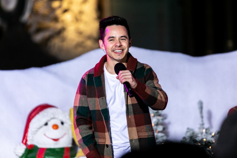David Archuleta performs at the 88th Annual Hollywood Christmas Parade on Dec. 01, 2019, in Hollywood, Calif.
