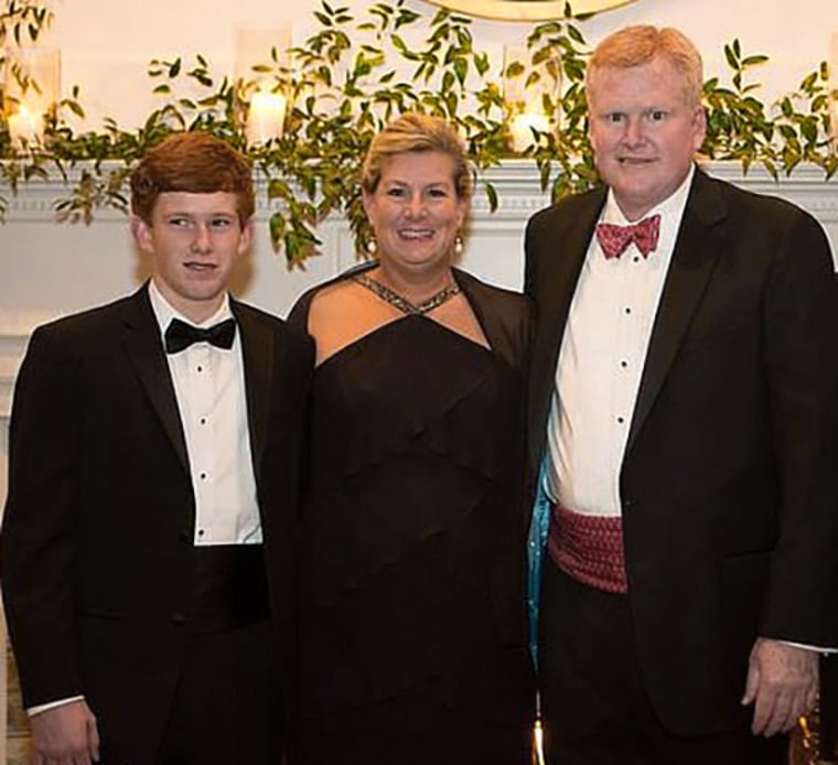 From left, Paul, Margaret and Alex Murdaugh.