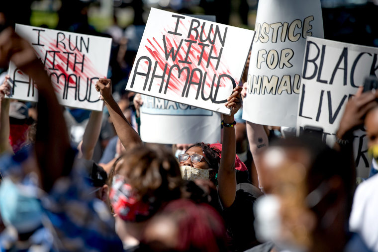 Image: Georgia NAACP Holds Protest For Shooting Death Of Jogger Ahmaud Arbery