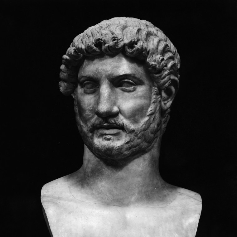 Image: A bust of Roman Emperor Hadrian.