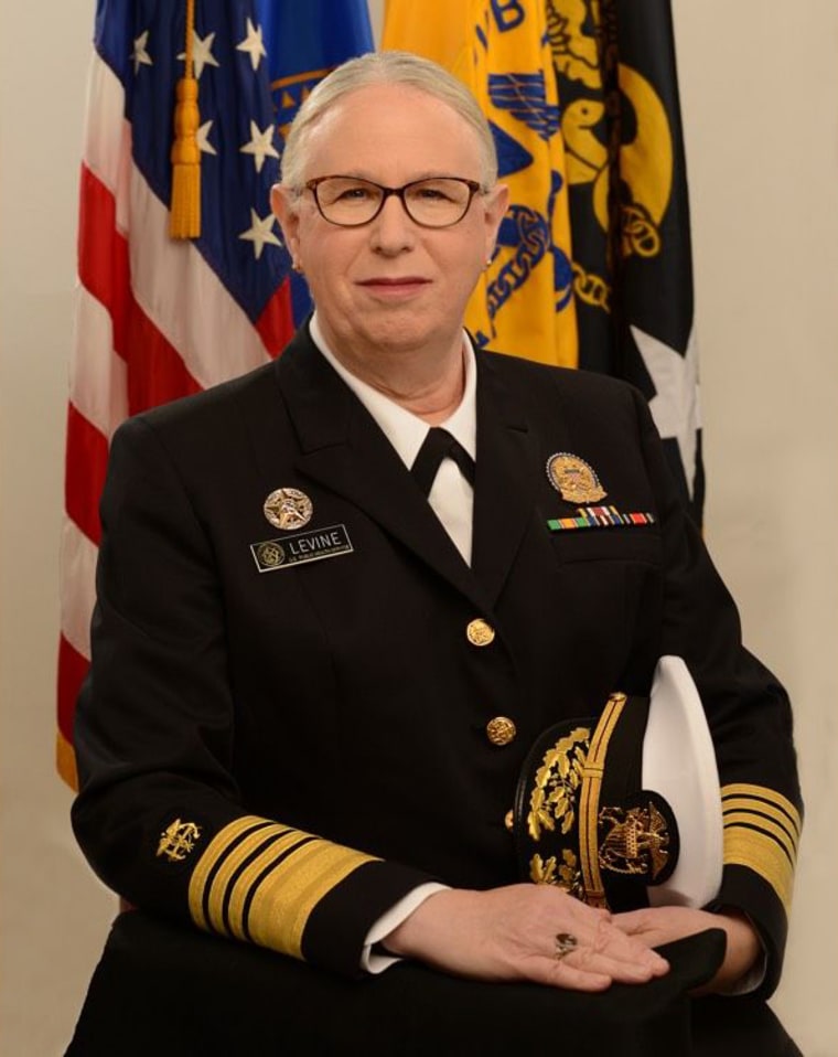 Rachel Levine sworn in as America’s first transgender four-star admiral