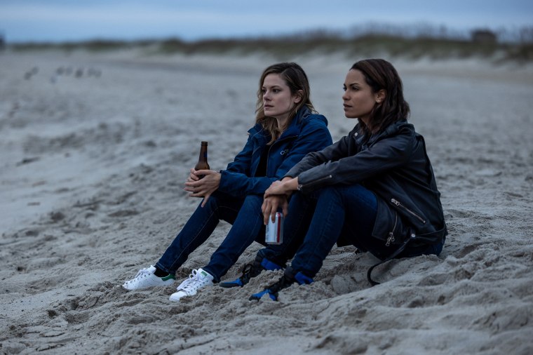 Monica Raymund, right, and Tonya Glanz in season two of "Hightown."