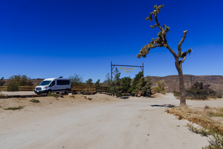 A view from Pappy and Harriet’s, a bar and restaurant in Pioneertown, in the Morongo Valley.