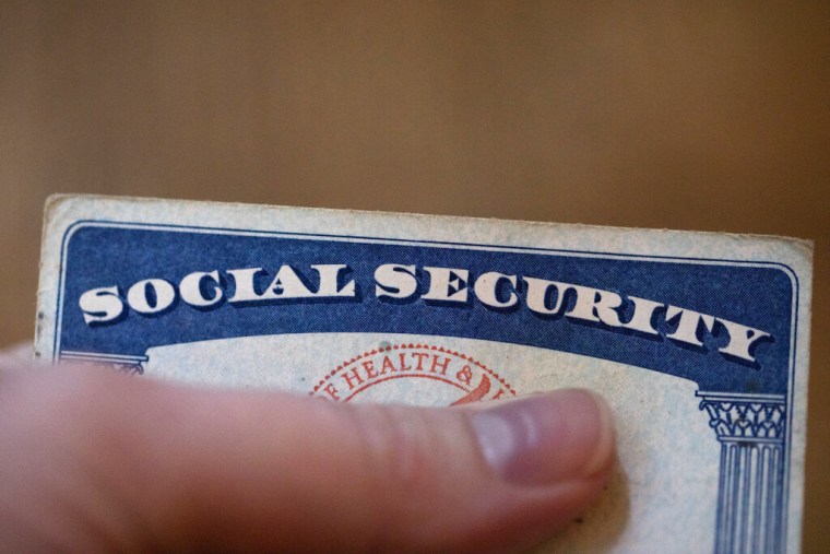 Una tarjeta de la Seguridad Social.