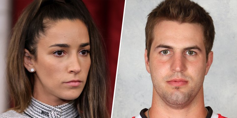 Aly Raisman, a former Olympic gymnast and sexual abuse survivor, showed her support for former Chicago Blackhawks player Kyle Beach after he shared that he was the person identified as "John Doe" in a lawsuit who made a sexual assault allegation against a former Blackhawks coach.