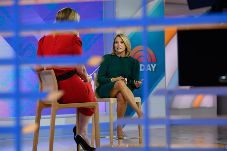 Katie Couric, right, speaking with Savannah Guthrie on TODAY Tuesday. Couric called her new memoir "radically transparent."