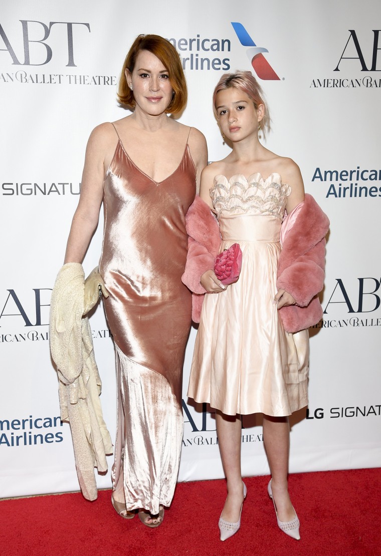 Pretty in pink! Molly Ringwald and daughter step out in coordinating outfits