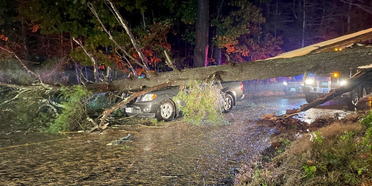 The fire department in Duxbury said that "many roads are impassable" and that it was "handling a very high volume of emergency calls."