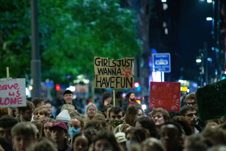 'Girls Night Out' protest, Manchester
