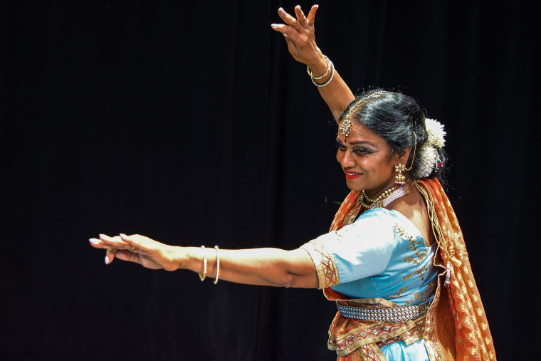 Abha B. Roy is a professional Kathak dancer, one of eight Indian classical dances.