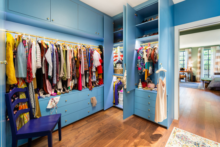 Carrie’s iconic closet, complete with her favorite looks, in the recreation of Carrie’s brownstone.