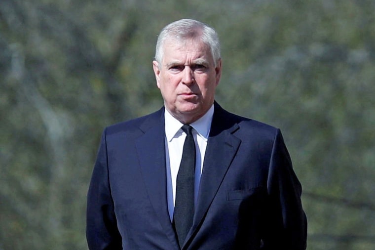 Image: Britain's Prince Andrew attends Sunday service at the Royal Chapel of All Saints at Windsor Great Park, Britain on April 11, 2021.