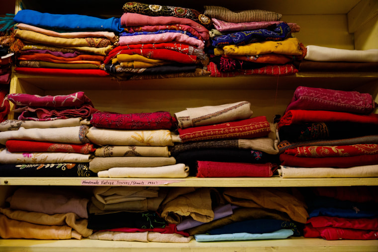 Among the offerings at Dress Shoppe II are a collection of 100-year-old Indian textiles.