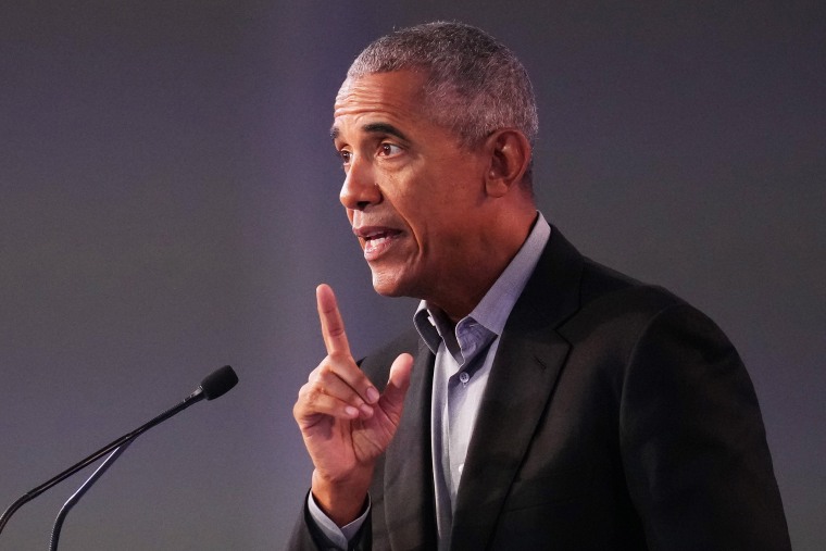 Image: Barack Obama at COP26 on Nov. 8, 2021 in Glasgow, Scotland.