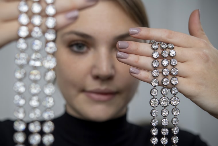 Diamond bracelets that belonged to Marie Antoinette sold for $8.2 million, the second highest price ever for a jewel belonging to the queen. 