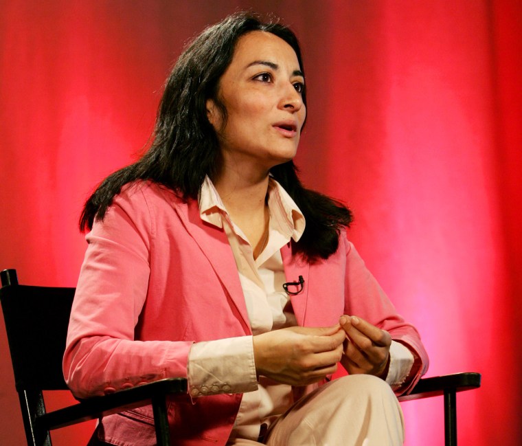 Journalist Asra Nomani speaks in New York in 2005.