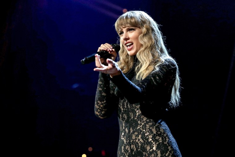 Taylor Swift performs onstage during the 36th Annual Rock & Roll Hall Of Fame Induction Ceremony on Oct. 30, 2021 in Cleveland, Ohio.