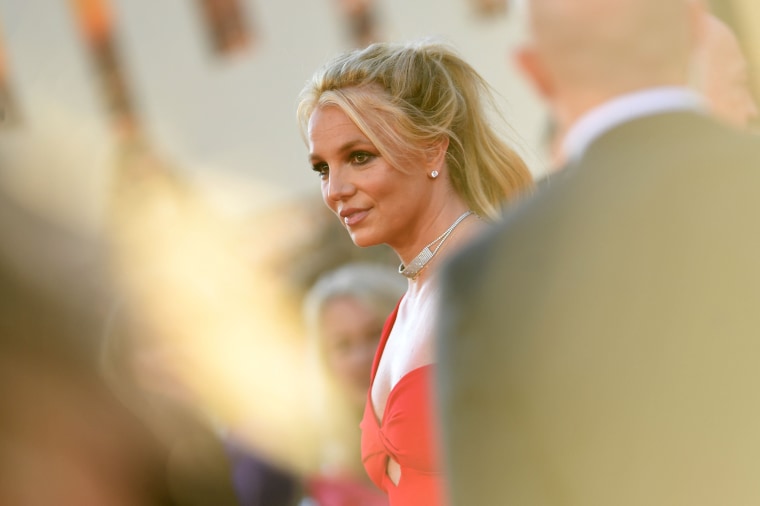 Singer Britney Spears arrives for the premiere of "Once Upon a Time... in Hollywood" in Hollywood, Calif., on July 22, 2019.