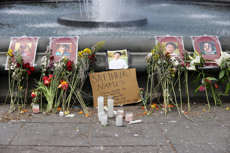 Students gathered for youth victims by police brutality in NYC