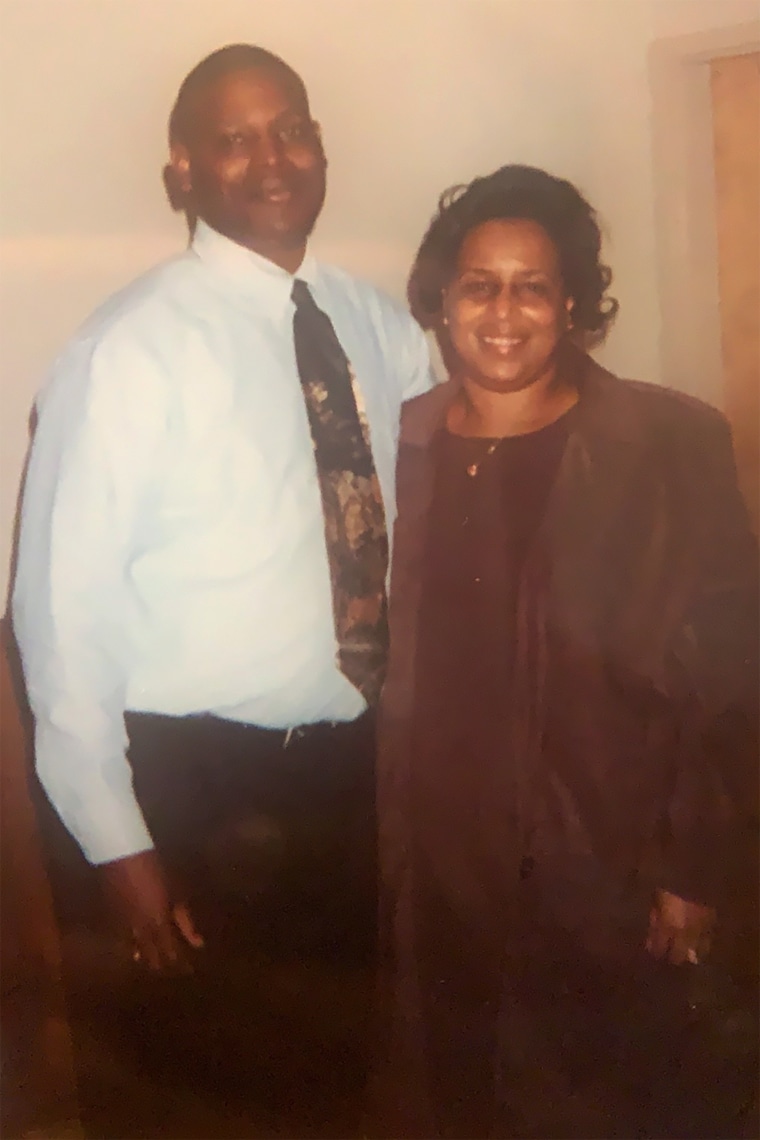 Image: Michael Williams with his mother, Powell Mejias