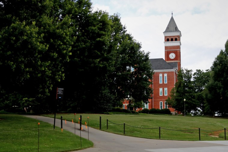 Tillman Hall on the campus of Clemson University in Clemson, S.C.