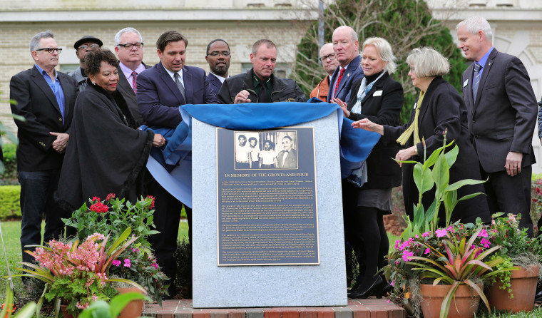 Groveland Four monument unveiled