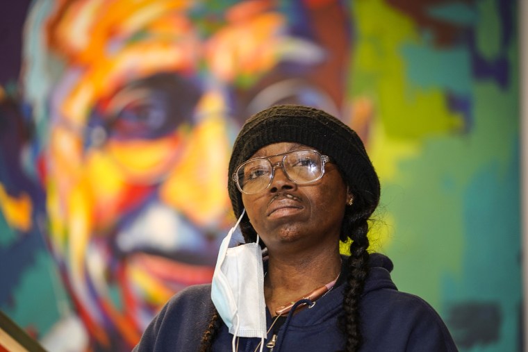 Sheneen McClain, the mother of Elijah McClain, in the office of her attorney, Qusair Mohamedbhai, on March 3, 2021, in Denver.