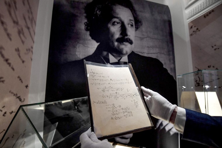 Rare Einstein Manuscript With Relativity Calculations Sold For More