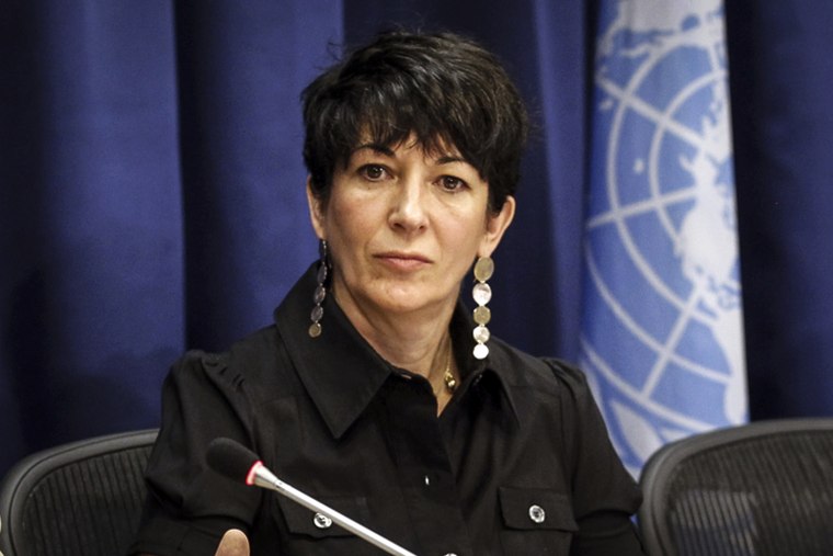 Ghislaine Maxwell attends a press conference on the Issue of Oceans in Sustainable Development Goals, at United Nations headquarters on June 25, 2013.