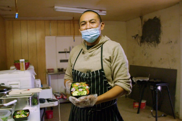 Chef Carlos Deal owns “AlterNative Eats” catering on the Navajo Nation and hopes his locally-sourced healthy kale and vegetable salads will help his Diné community on a path to food sovereignty. The United States government systematically destroyed traditional tribal food ways in the 1860s by razing whole villages, burning crops, and destroying wells. Now, Deal, who put himself through Auguste Escoffier School of Culinary Arts in Boulder, Colorado, is highlighting the benefits of traditional and farm-to-table food.