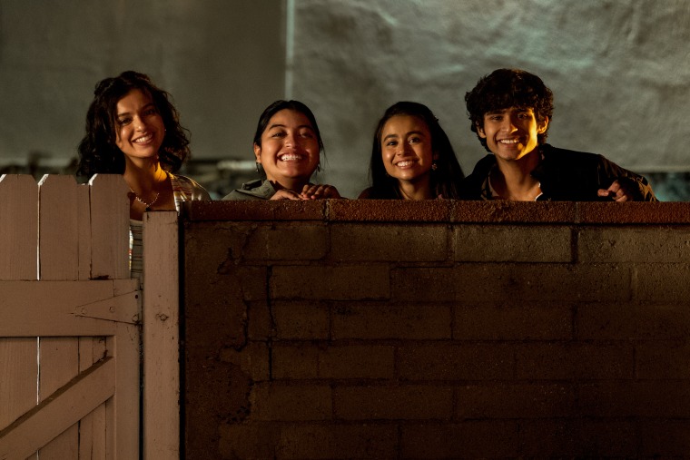 Bryana Salaz, Keyla Monterroso Mejia, Ciara Riley Wilson, and Shiv Pai in the fourth season of Netflix's "On My Block."