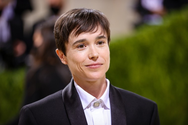 Elliot Page attends The 2021 Met Gala at Metropolitan Museum of Art on Sept. 13, 2021 in New York.