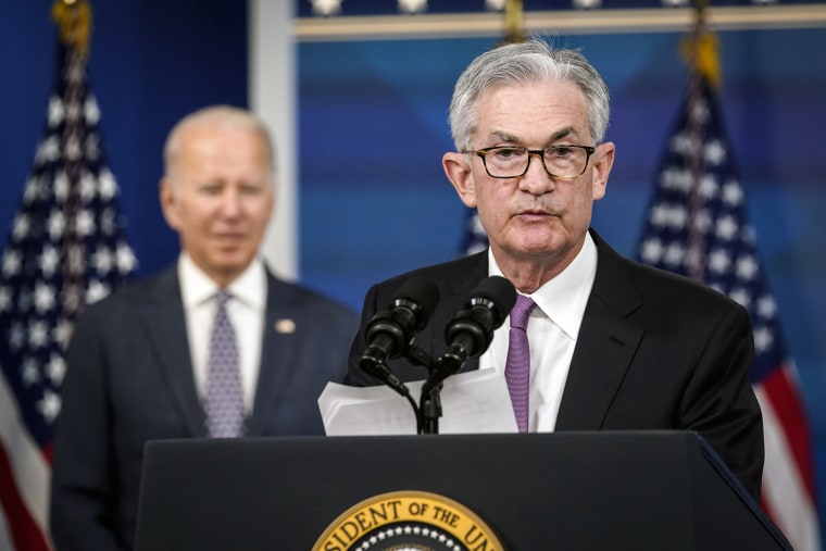 Image: Federal Reserve Chairman Jerome Powell speaks during an event in the South Court Auditorium on the White House complex on Nov. 22, 2021.