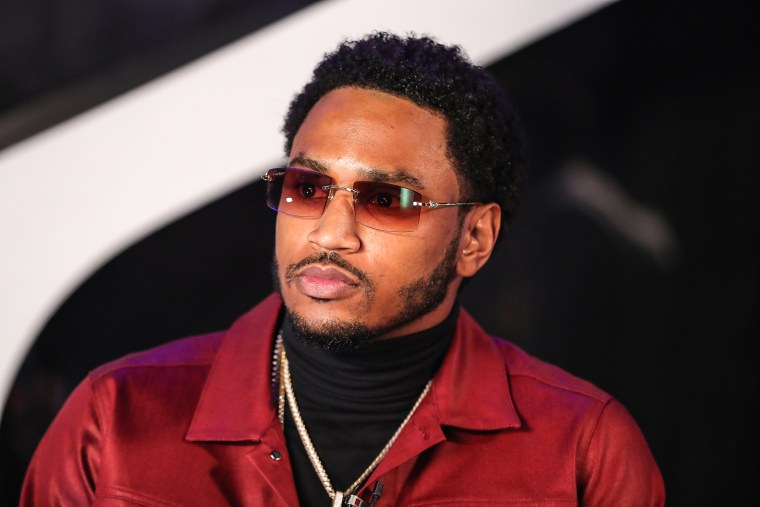 Trey Songz during his virtual Special Valentine's Day Concert on Feb. 7, 2021 in Los Angeles.