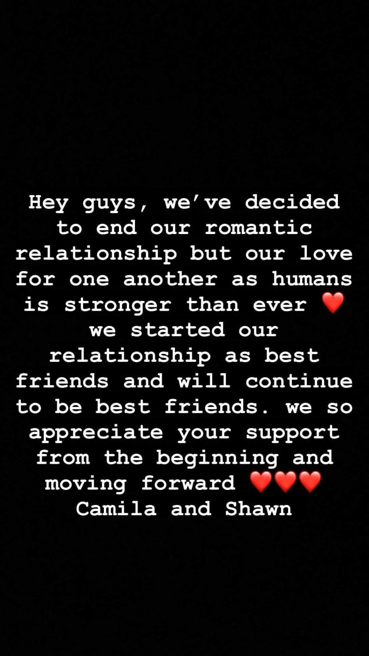 Camila Cabello y Shawn Mendes anunciaron su separación.
